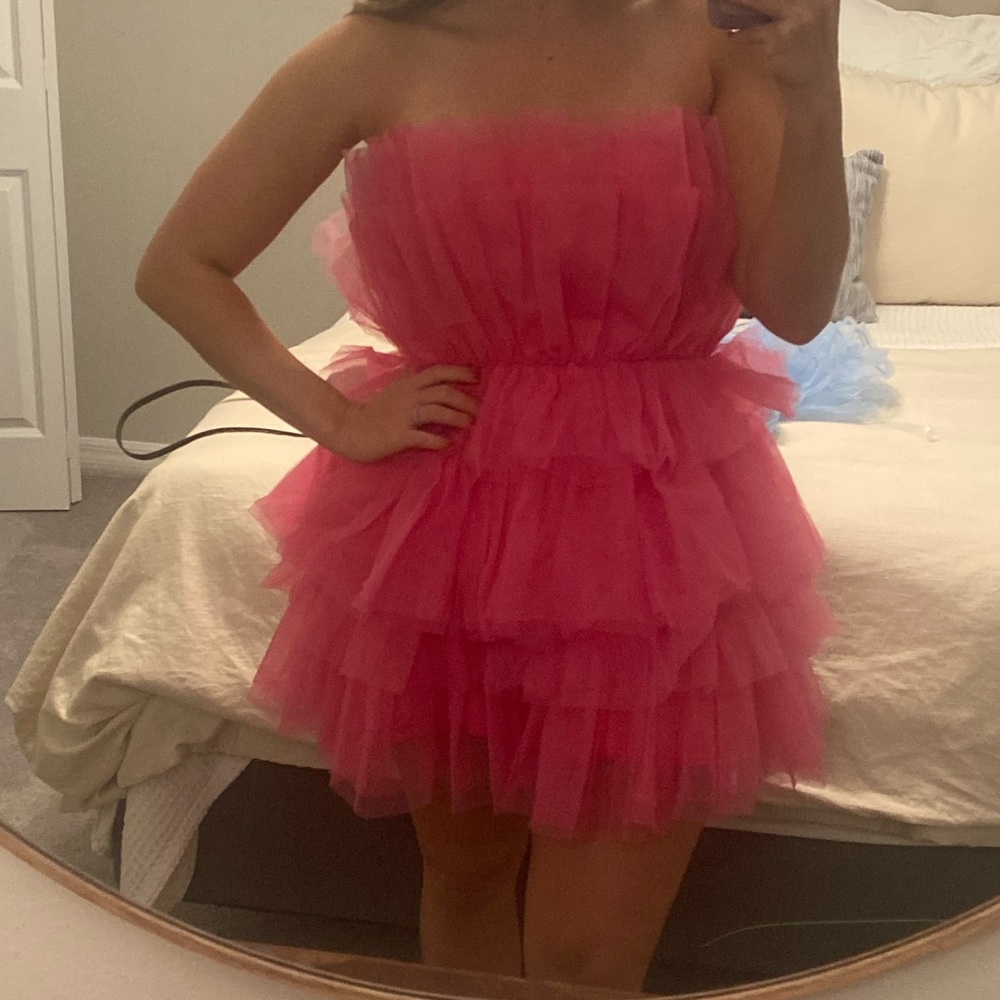 Pink tulle dress. Shop talulah size medium